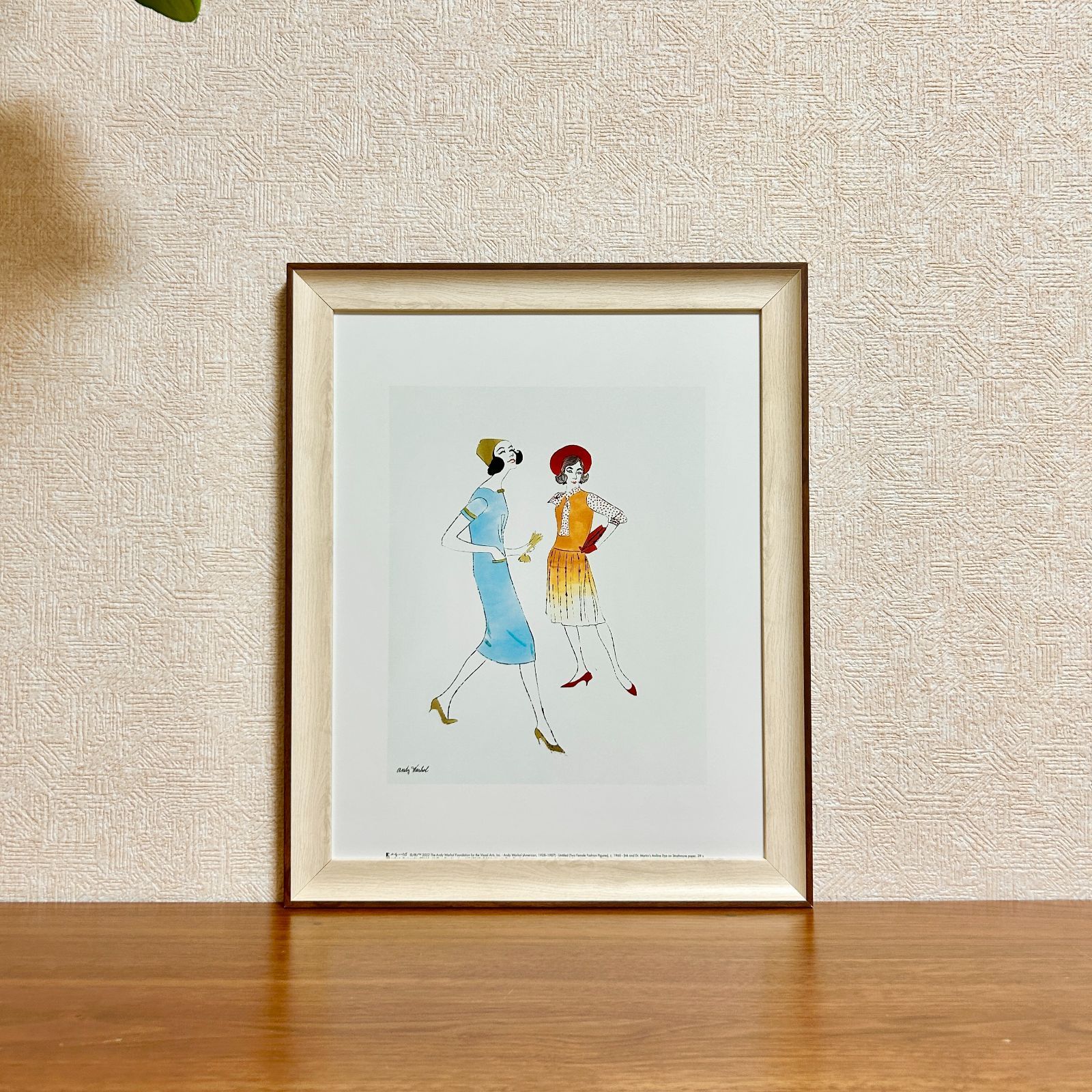 Andy Warholの絵 額縁付き 10%オフ 額縁付き] アンディ・ウォーホル「I LOVE YOU SO, C. 1958(S
