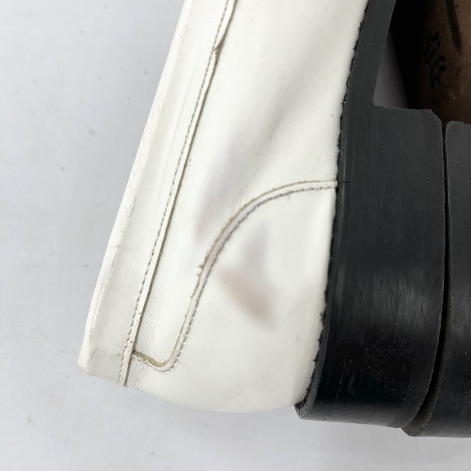 PASCUCCI パスクッチ 本革 ローファー 白 36 約23.5cm イタリア製 レディース シューズ KIN-KAAI_COM