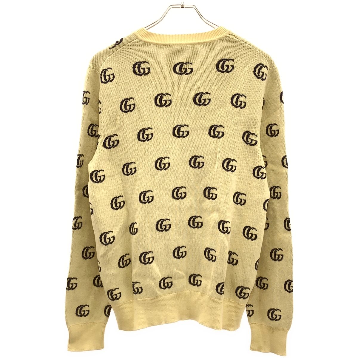 GUCCI グッチ GGジャガードVネックニットセーター 655104 XKBVB