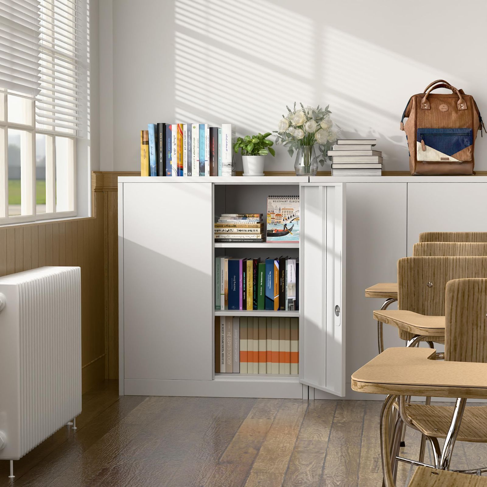 鍵付きキャビネット スチール収納キャビネット