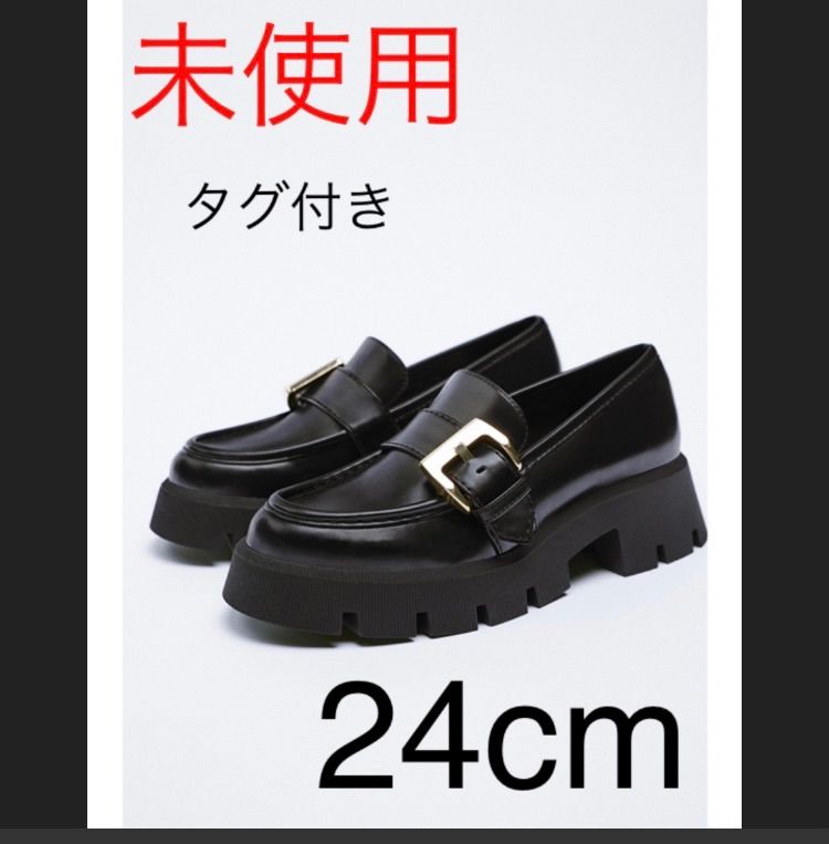 ZARA 24 cm ローファー サンダル 賜物 - ローファー