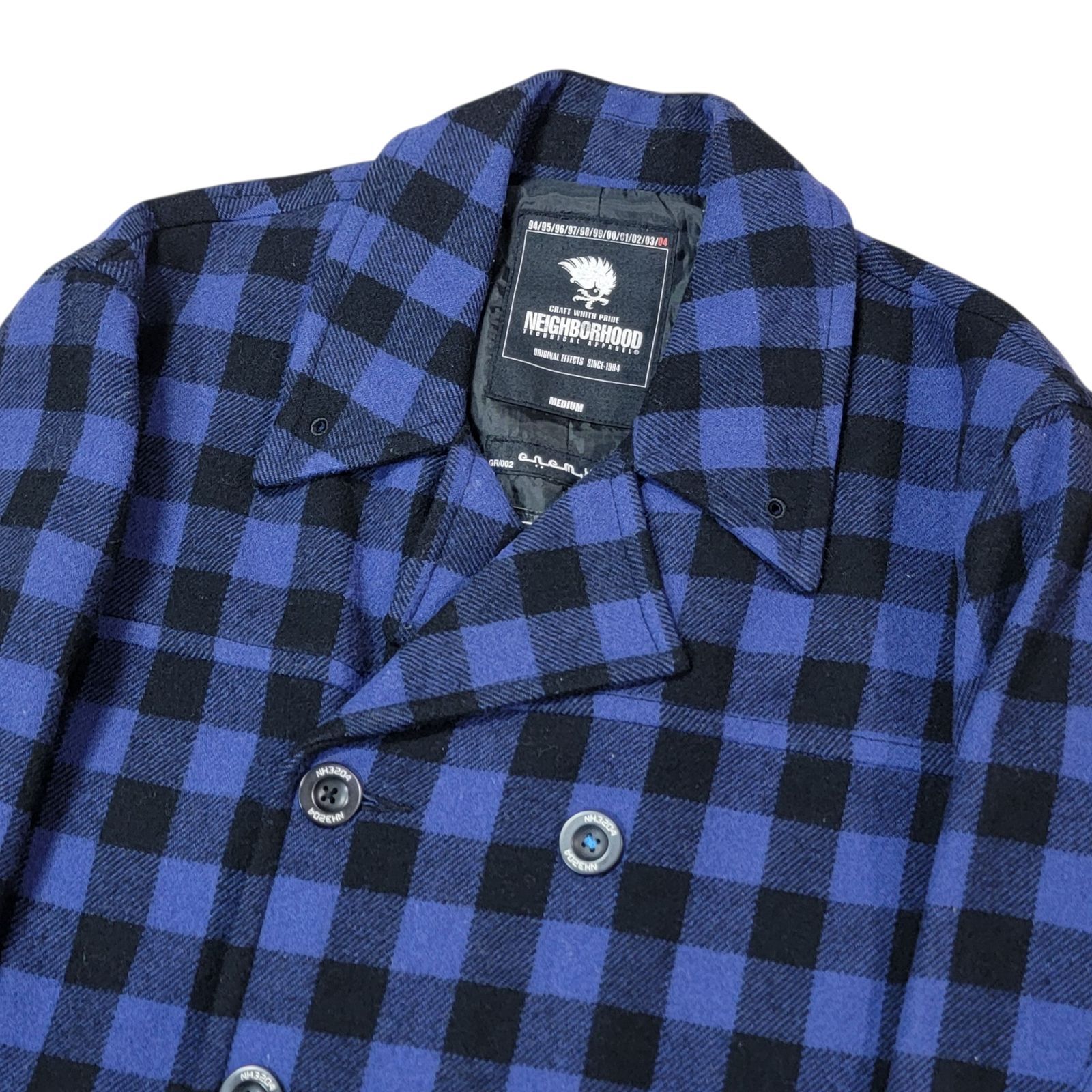 04AW 10周年記念 NEIGHBORHOOD ネイバーフッド Pコートモチーフ M