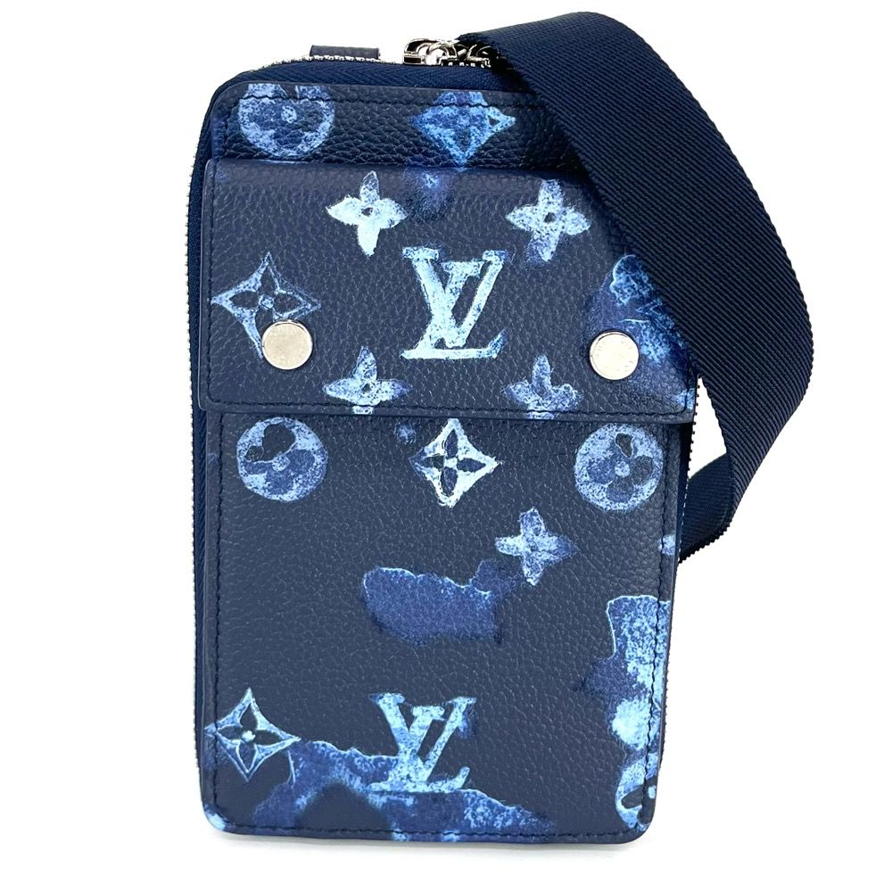 LOUIS VUITTON ショルダーバッグ ウォーターカラー フォンポーチ 青 LOUIS VUITTON ショルダーバッグ ウォーターカラー フォンポーチ 青