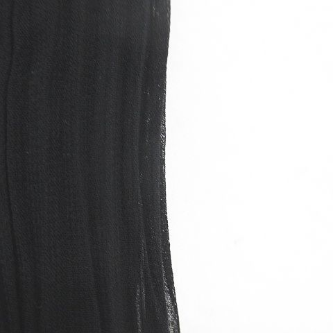 NONA ミモレ丈 プリーツスカート スカート 13 黒系 ブラック 日本製  