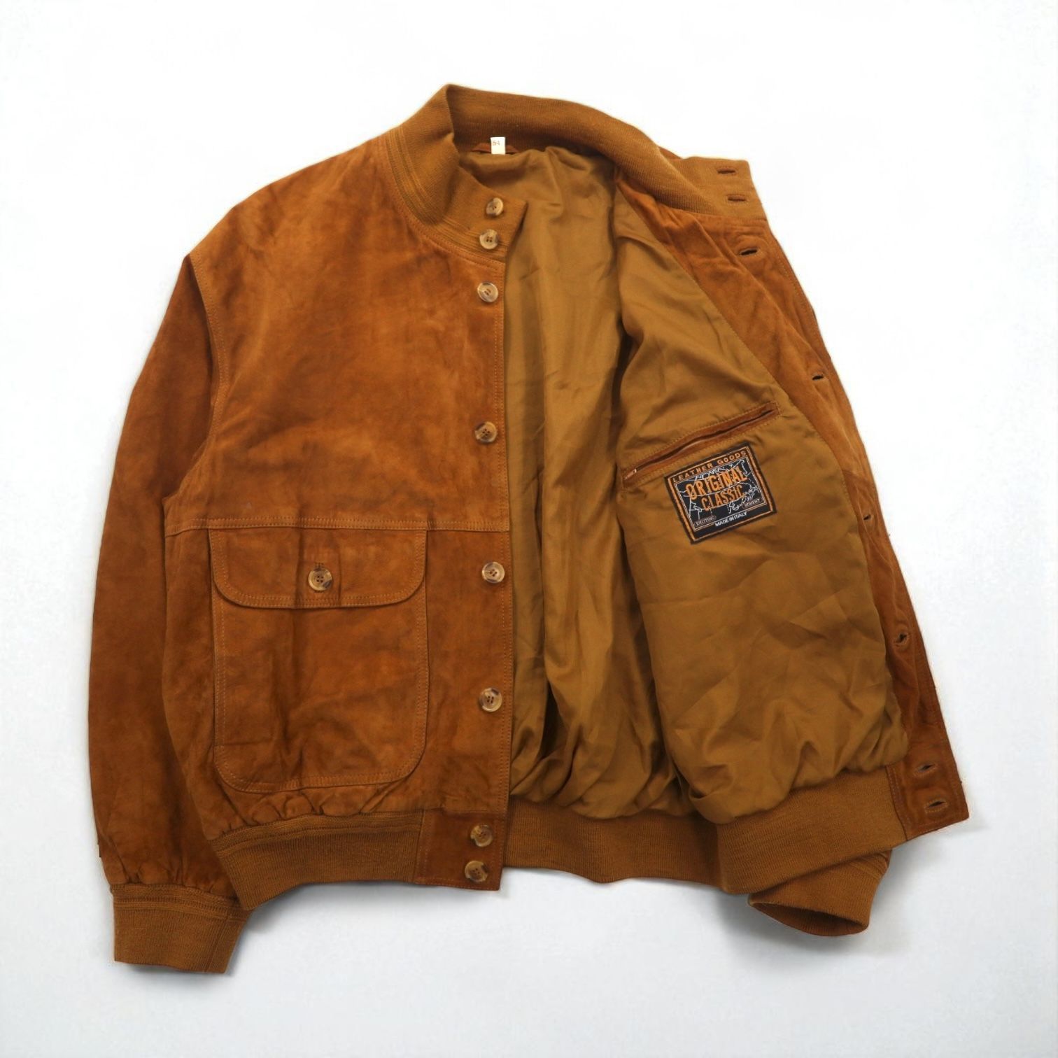 VINTAGE イタリア製 スウィングトップ レザージャケット XL ブラウン