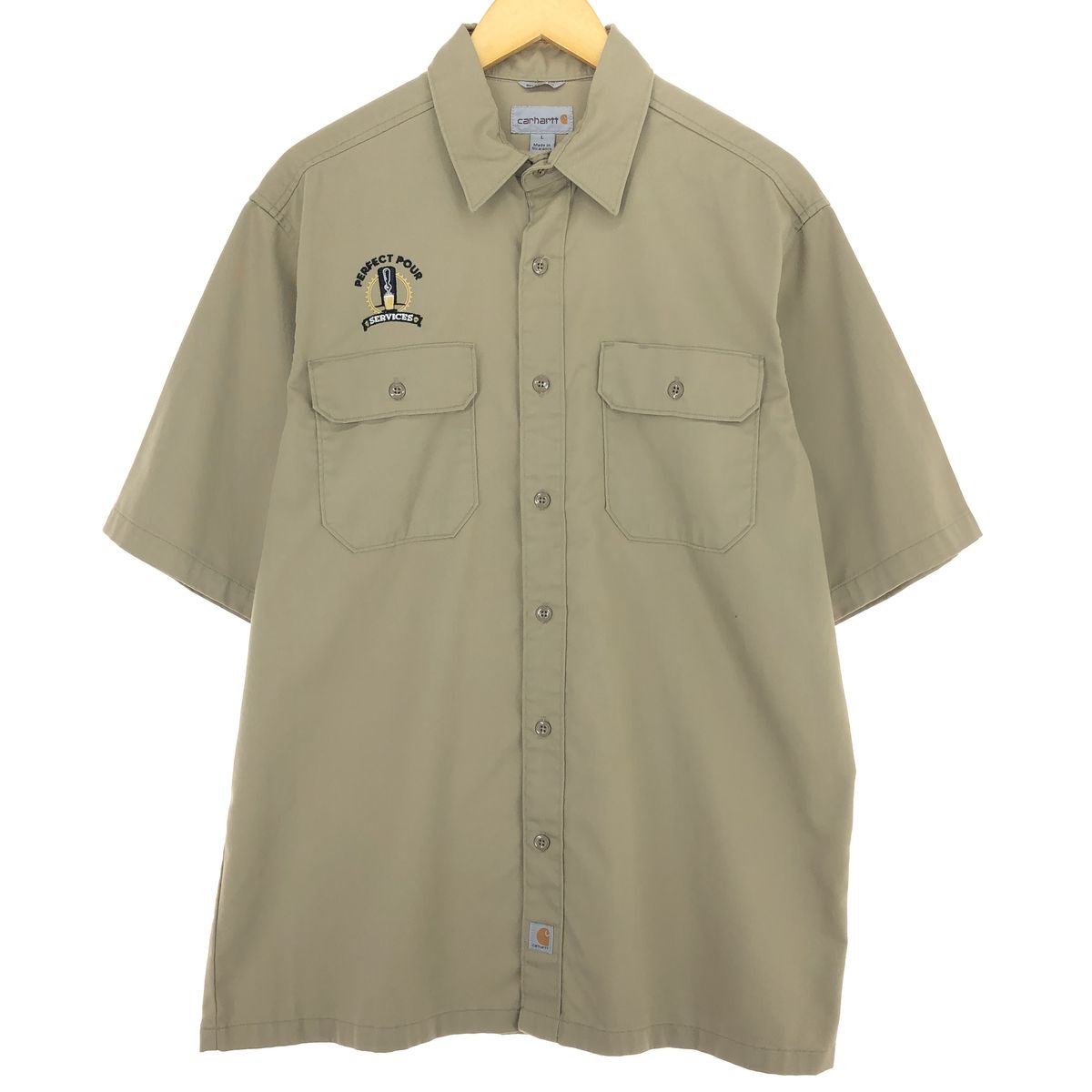 古着 00年代 カーハート Carhartt RELAXED FIT 半袖 ワークシャツ メンズL/eaa460120