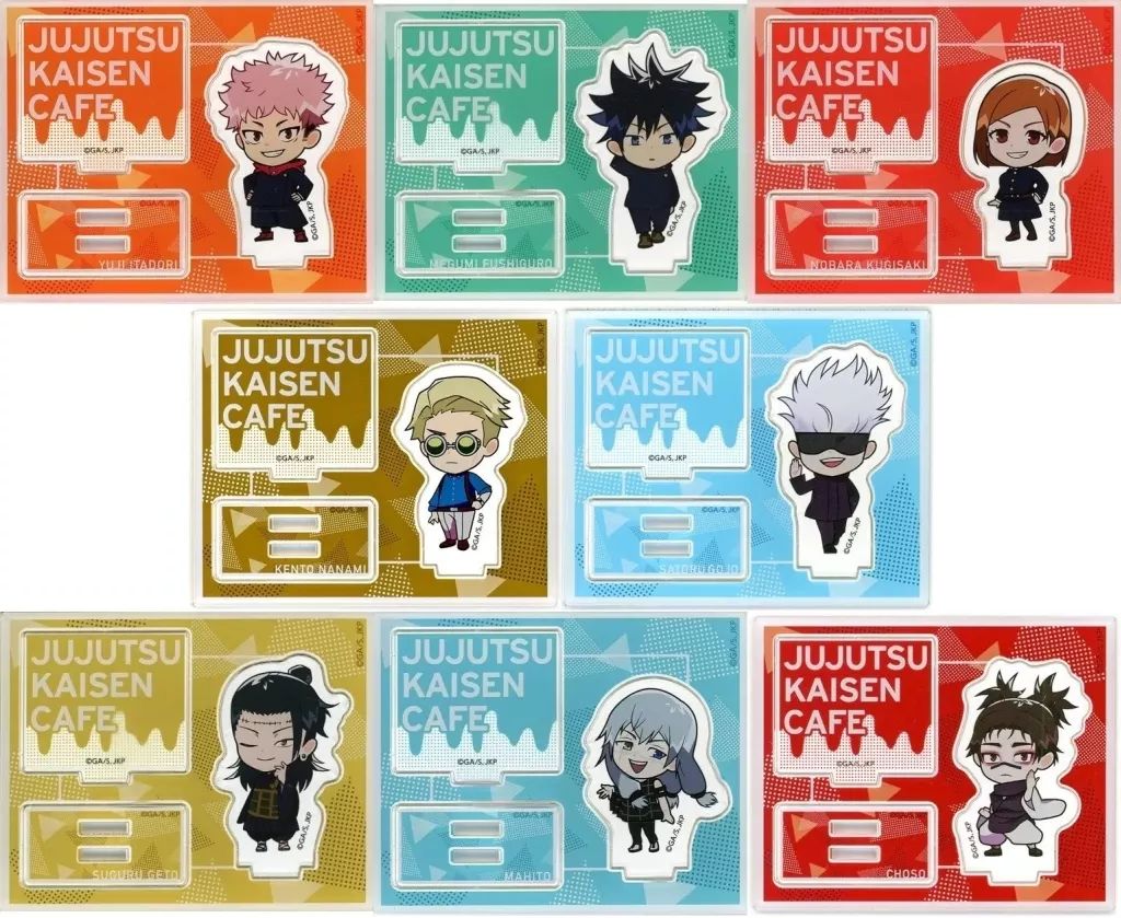 激安大特価，最新作 【中古】アクリルスタンド・アクリルパネル 全8種セット 「呪術廻戦カフェ2023 渋谷事変 ミニキャラアクリルスタンド」 アクリルスタンド