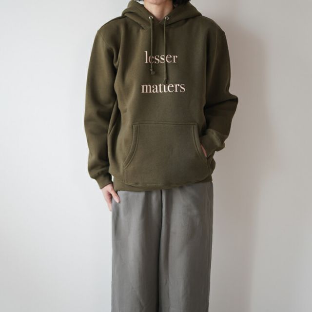 school | lesser matters hoodie | 裏起毛パーカー フーディー