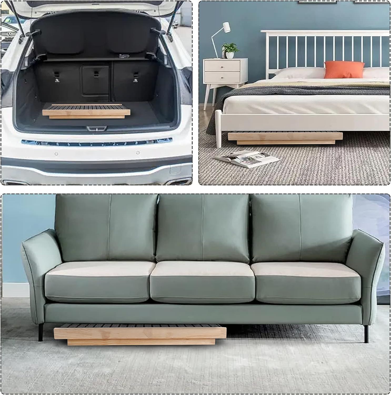 踏み台 滑り止め 高さ調節 ステップ 犬用安全スロープ 折り畳み ☆犬用