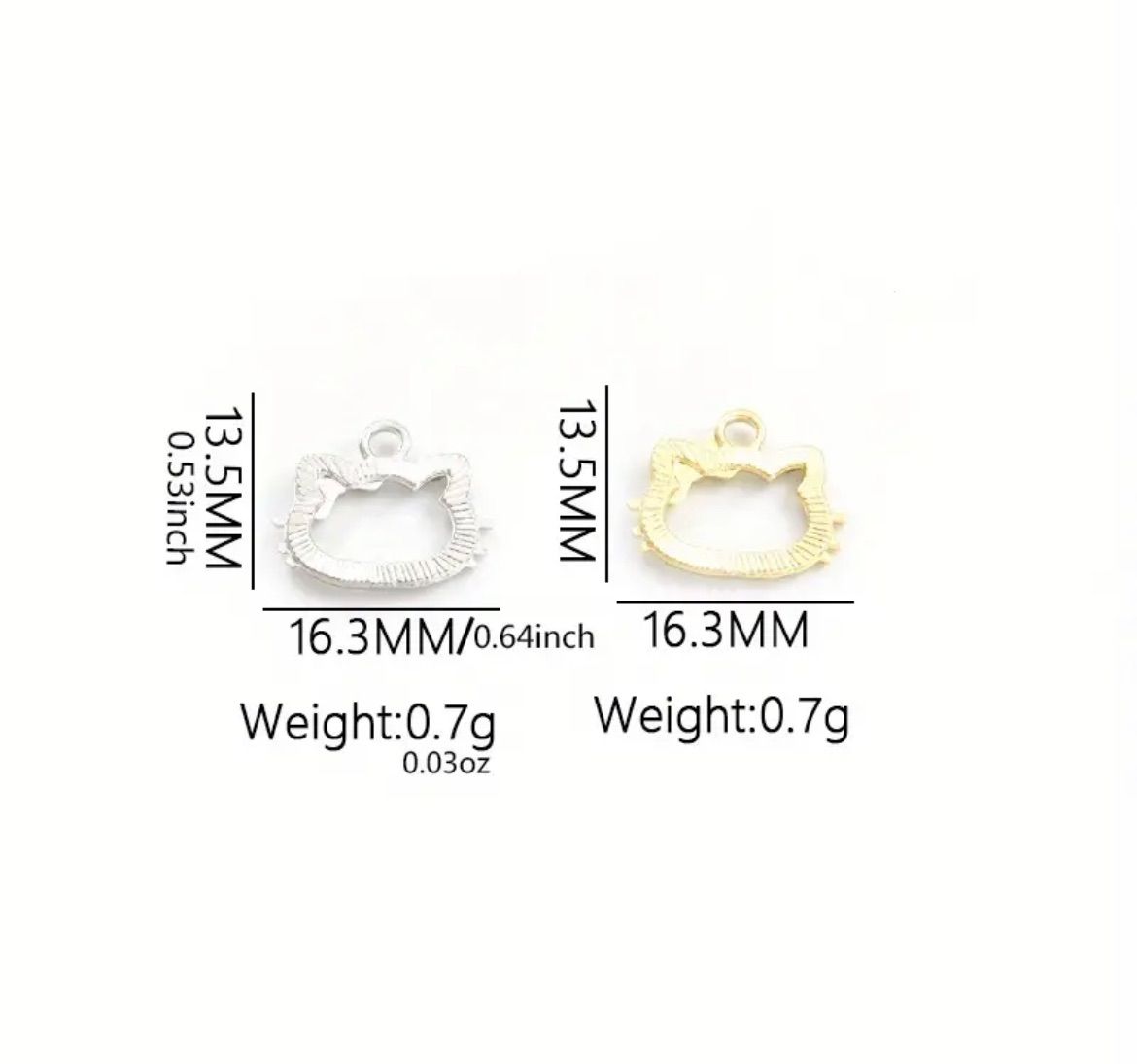 ゴールド＆シルバー【普通郵便】ハローキティ ラインストーン ミニ