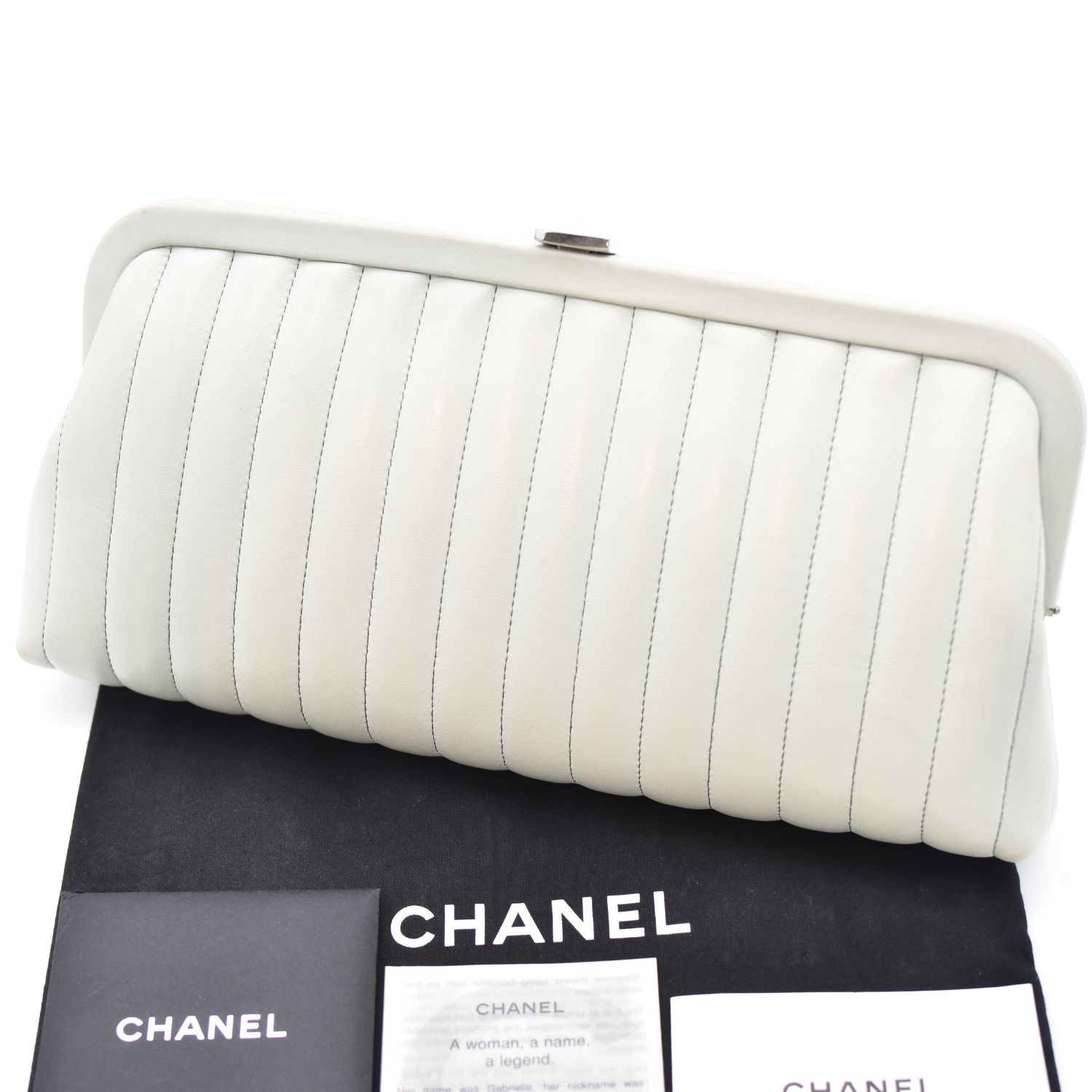 CHANEL シャネル マドモアゼル クラッチバッグ ラムスキン - メルカリ