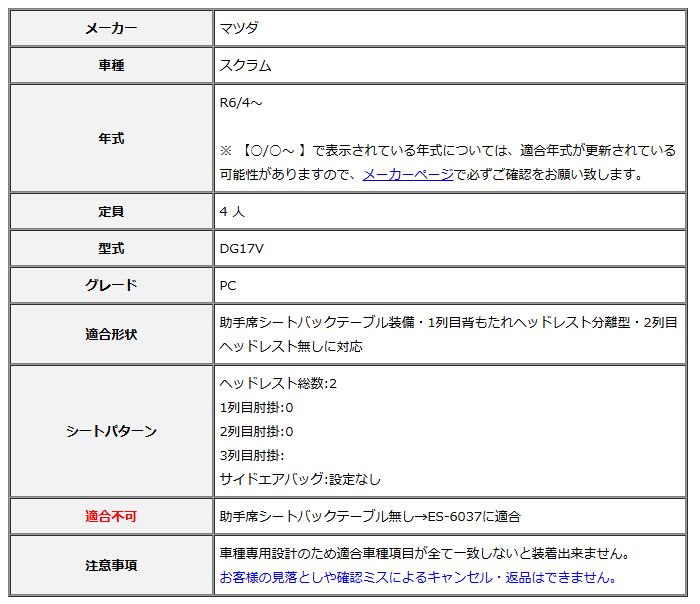 Clazzio クラッツィオ シートカバー DIA ダイヤ スクラム DG17V R6 4~ ES-6082