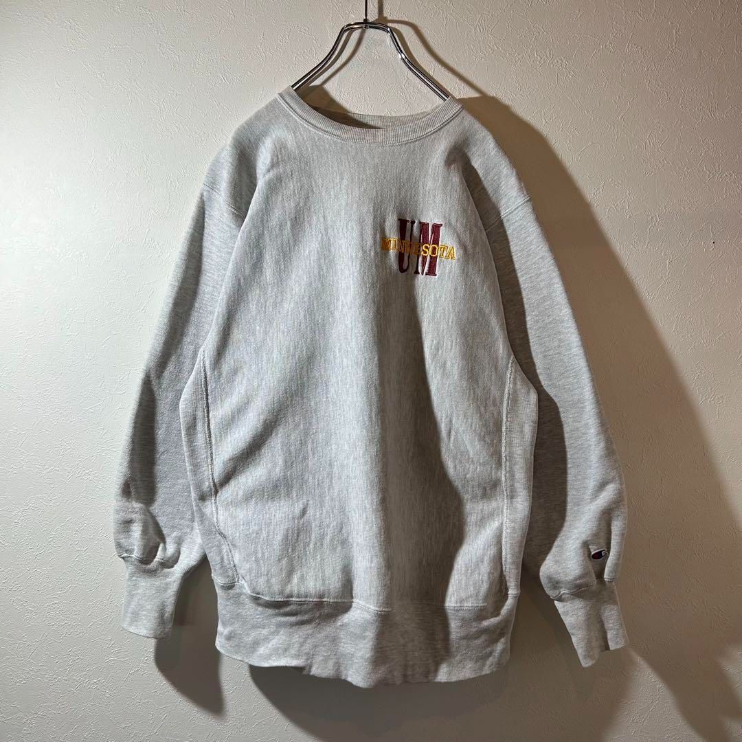 90s Championミネソタ リバースウィーブ刺繍タグ バーガンディ 90s Champion ミネソタ三段 リバースウィーブ刺繍タグ L USA製 90s