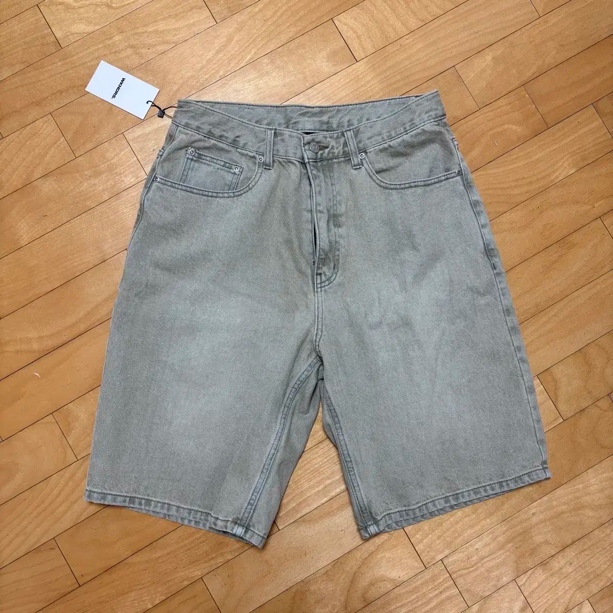 WKNDRS(ウィークエンダーズ) GRAFFITI DENIM SHORTS （ L KHAKI