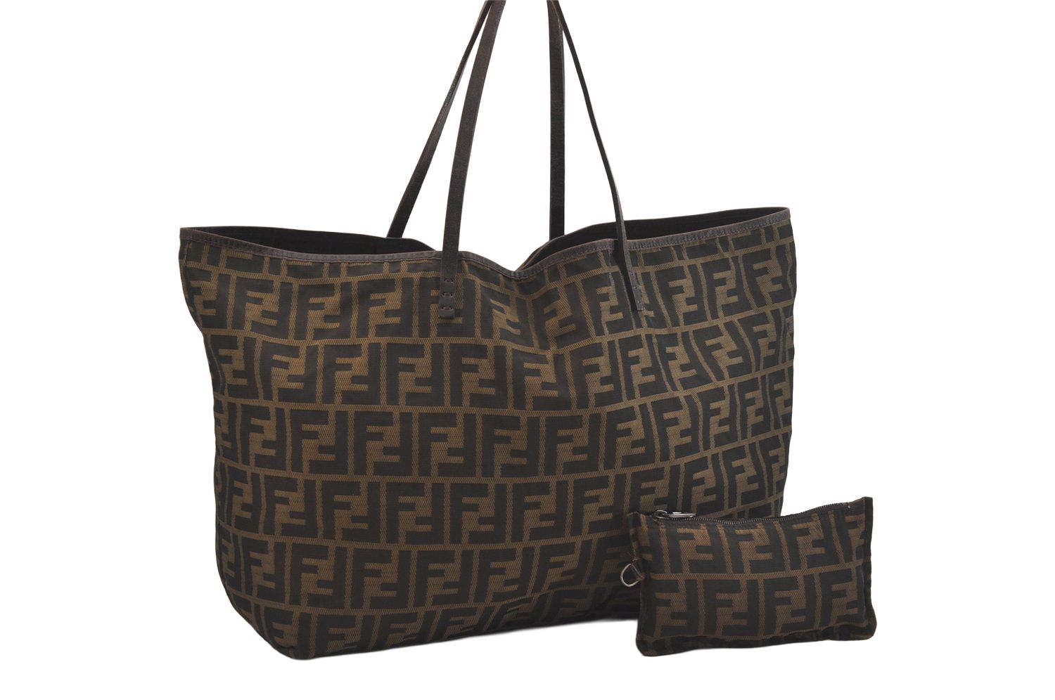 FENDI フェンディ ヴィンテージ ズッカ柄 ショルダートート