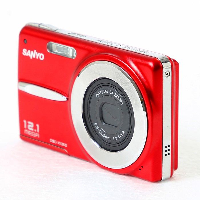 サンヨー) SANYO DSC-X1260型 赤 【公式通販】