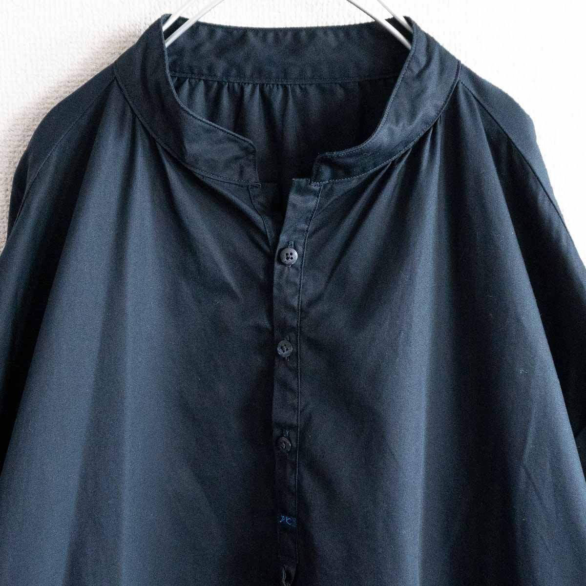 極美品】PORTER CLASSIC 【ギャバジン スタンドカラー スモックシャツ 