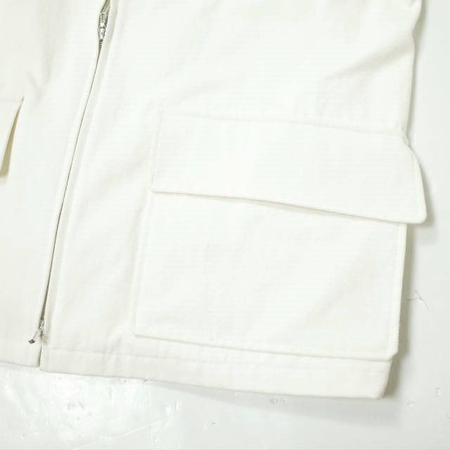 HEUGN ユーゲン 22SS 日本製 HUNT キャンバス ハンティングジャケット COAT 026 3 WHITE ジップアップブルゾン アウター【HEUGN】