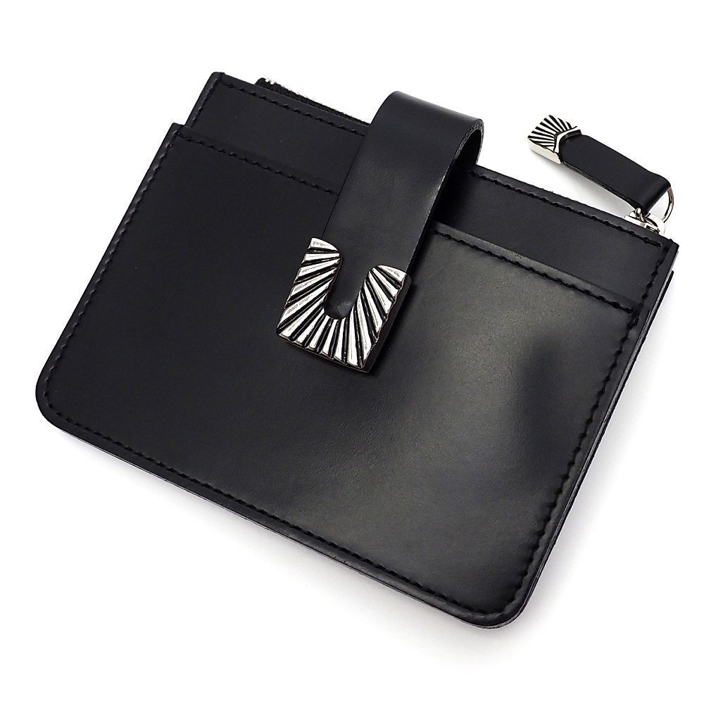 新品 TOGA TOO Leather wallet square tip ミニウォレット 財布