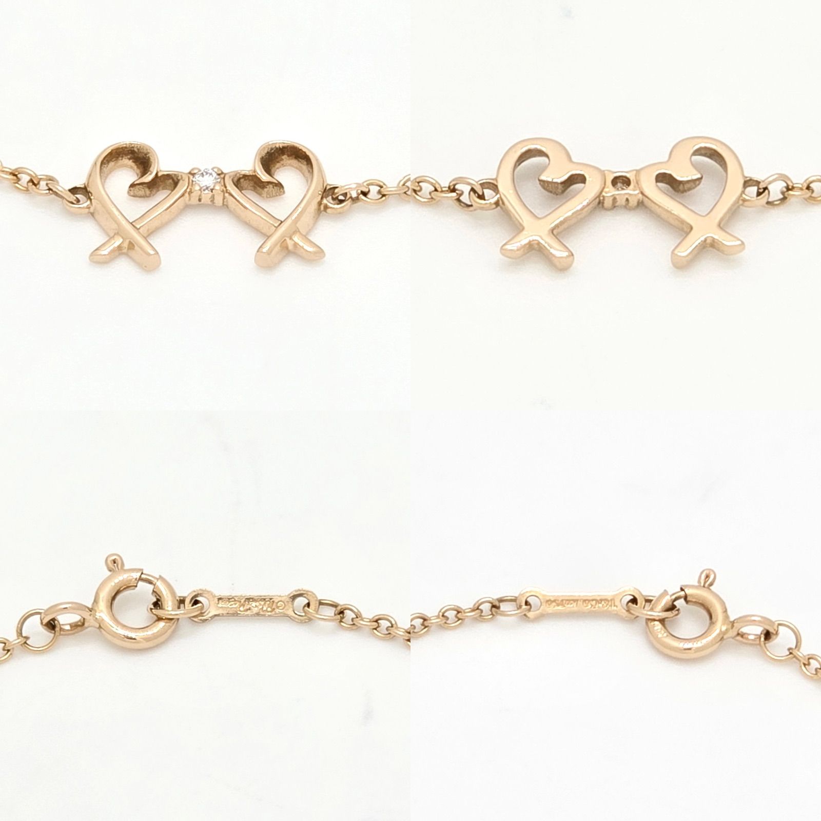 TIFFANY&CO. ティファニー ダブル ラビング ハート ブレスレット
