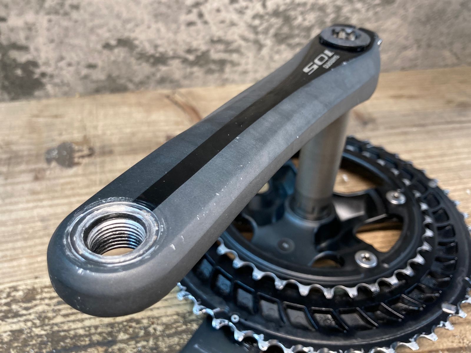 Shimano 105 クランクアーム ブラック 0 Shimano クランクアーム FC 