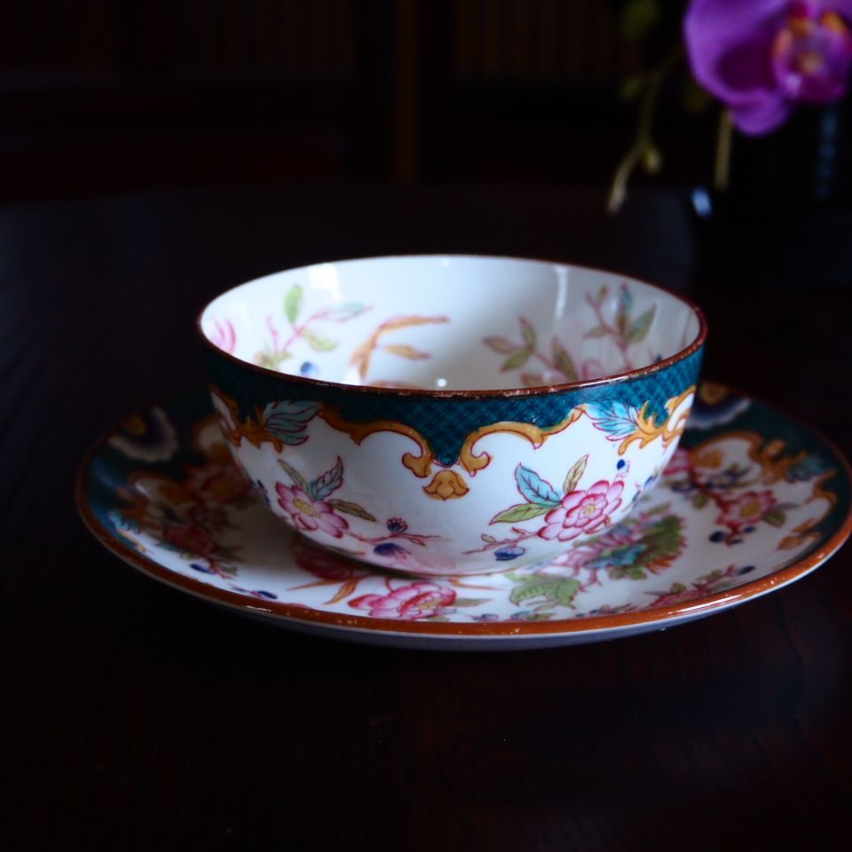 訳あり フランスアンティーク サルグミンヌ ミントン 215 カップ  