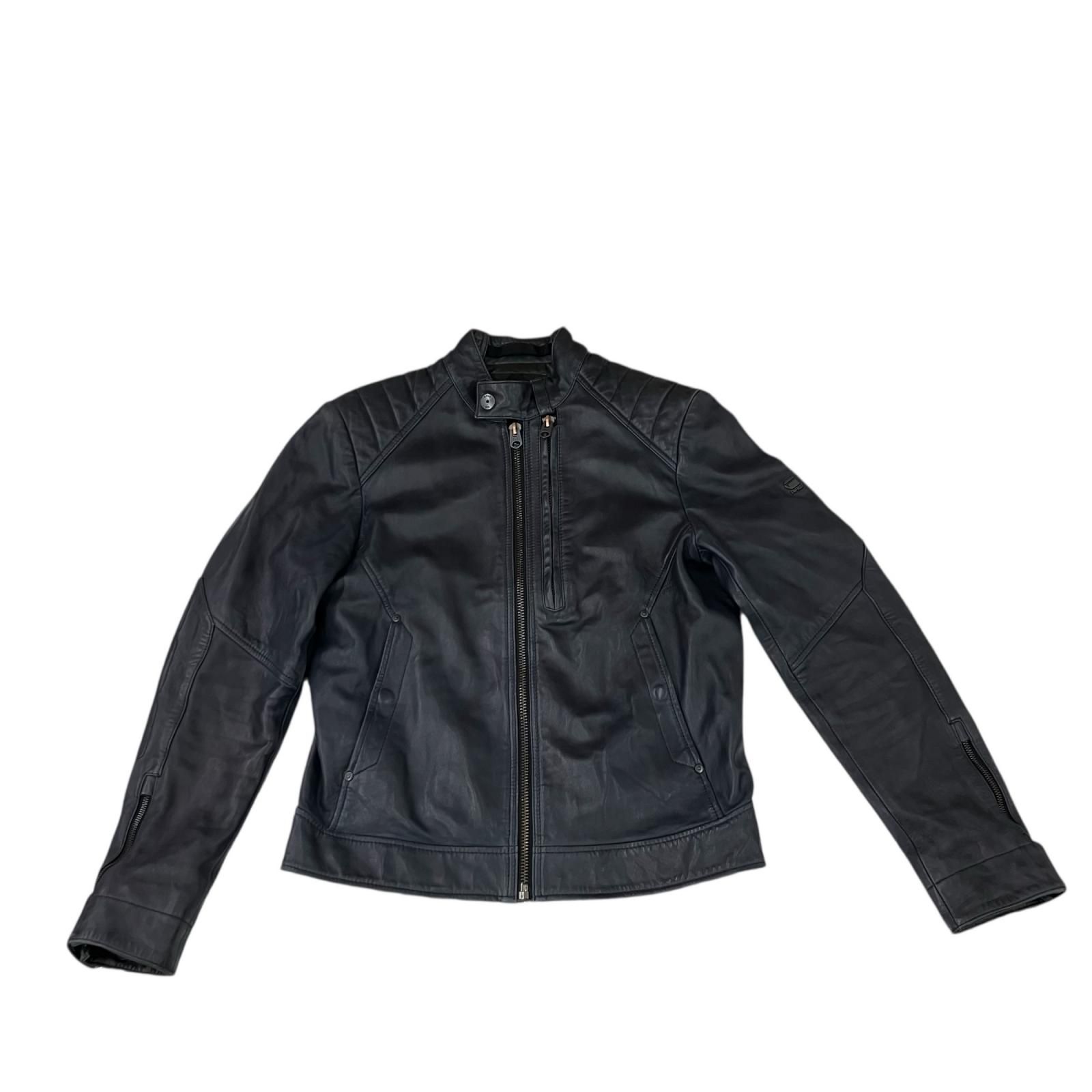 186000 G-STAR RAW ジースターロゥ レザージャケット S ブラック メンズ