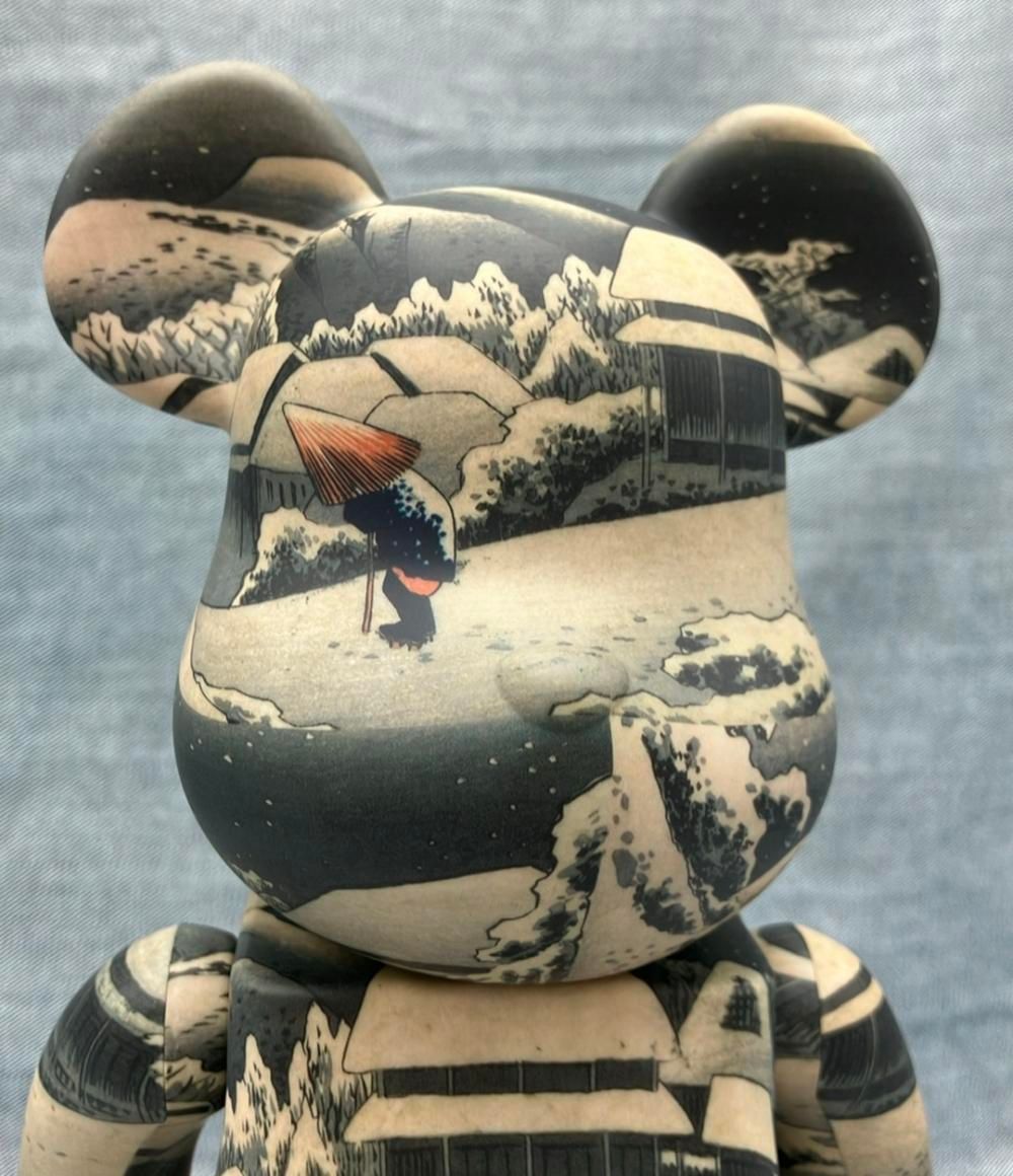 フィギュア BE@RBRICK 100% &amp; 400% 東海道五拾三次 蒲原 歌川広重 メディコムトイ 東京国立博物館×BE@RBRICKのプロジェクト新作！歌川広重「東海道