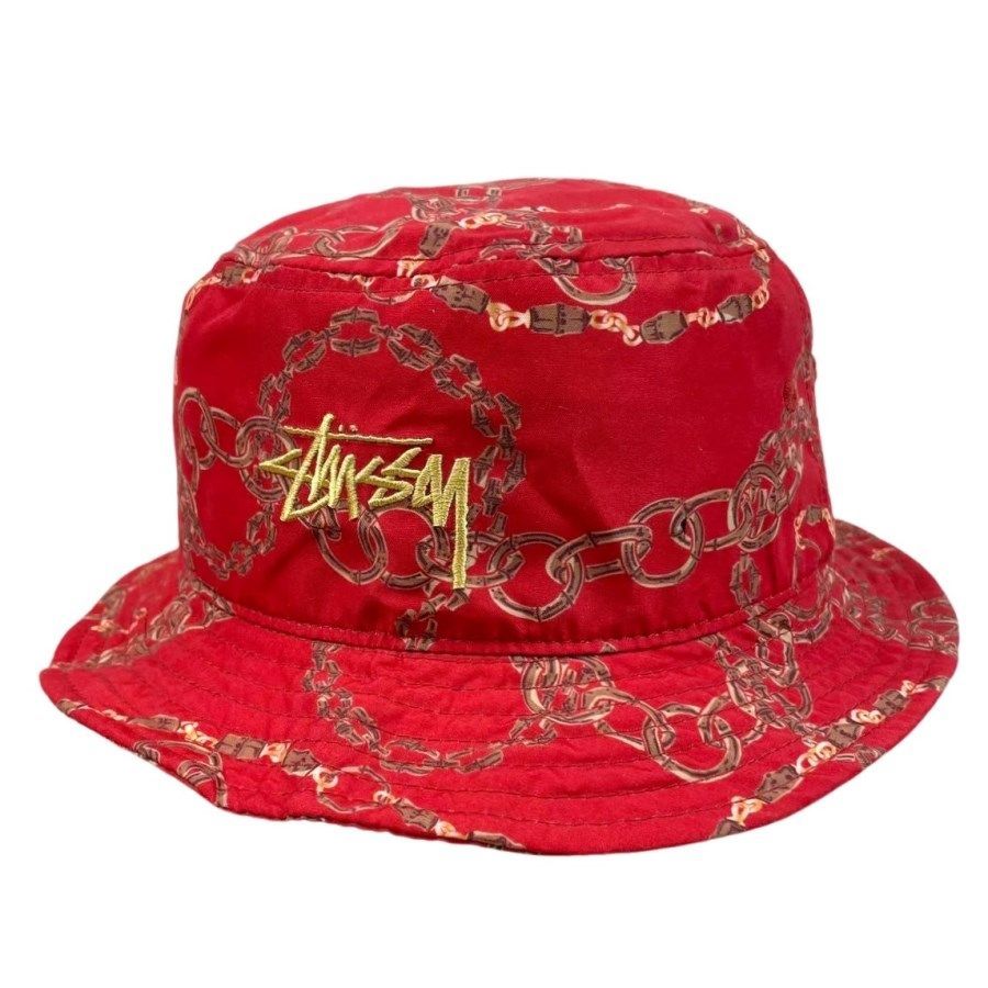 新品タグ付き!ステューシーStussyバケットハット帽子バケハ総柄 新品タグ付き!ステューシーStussyバケットハット帽子バケハ総柄