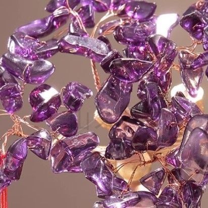 瓢箪 ひょうたん 金のなる木 紫 パープル クリスタルツリー 置物 オブジェ 厄除け 幸福 優雅 玄関 インテリア リビング 福 繁栄 伝統的 金 NEXPOTALLINN_EU