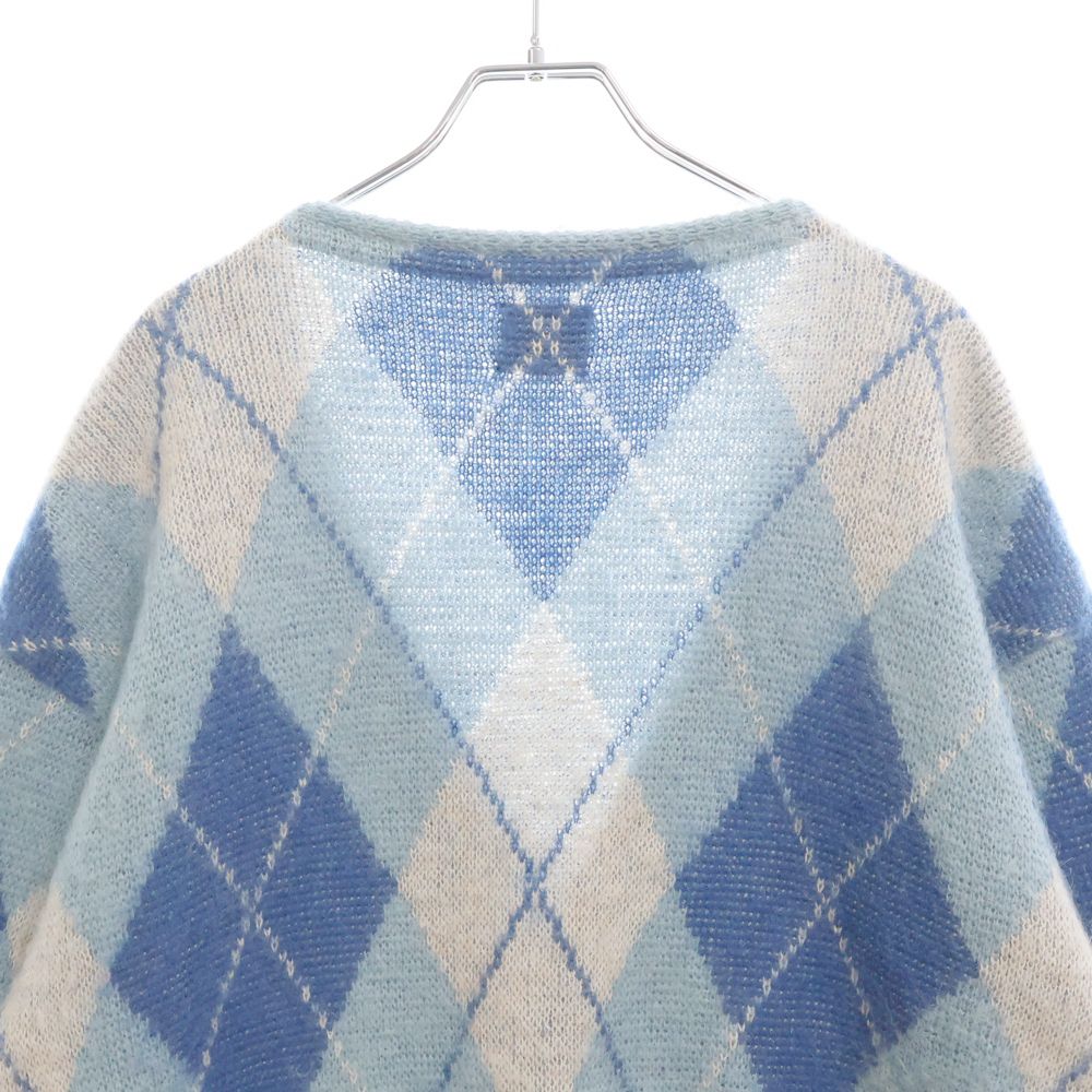ニードルス Needles LQ271 アーガイルモヘアカーディガン Needles (ニードルス) 22AW Argyle MOHAIR Cardigan LQ271