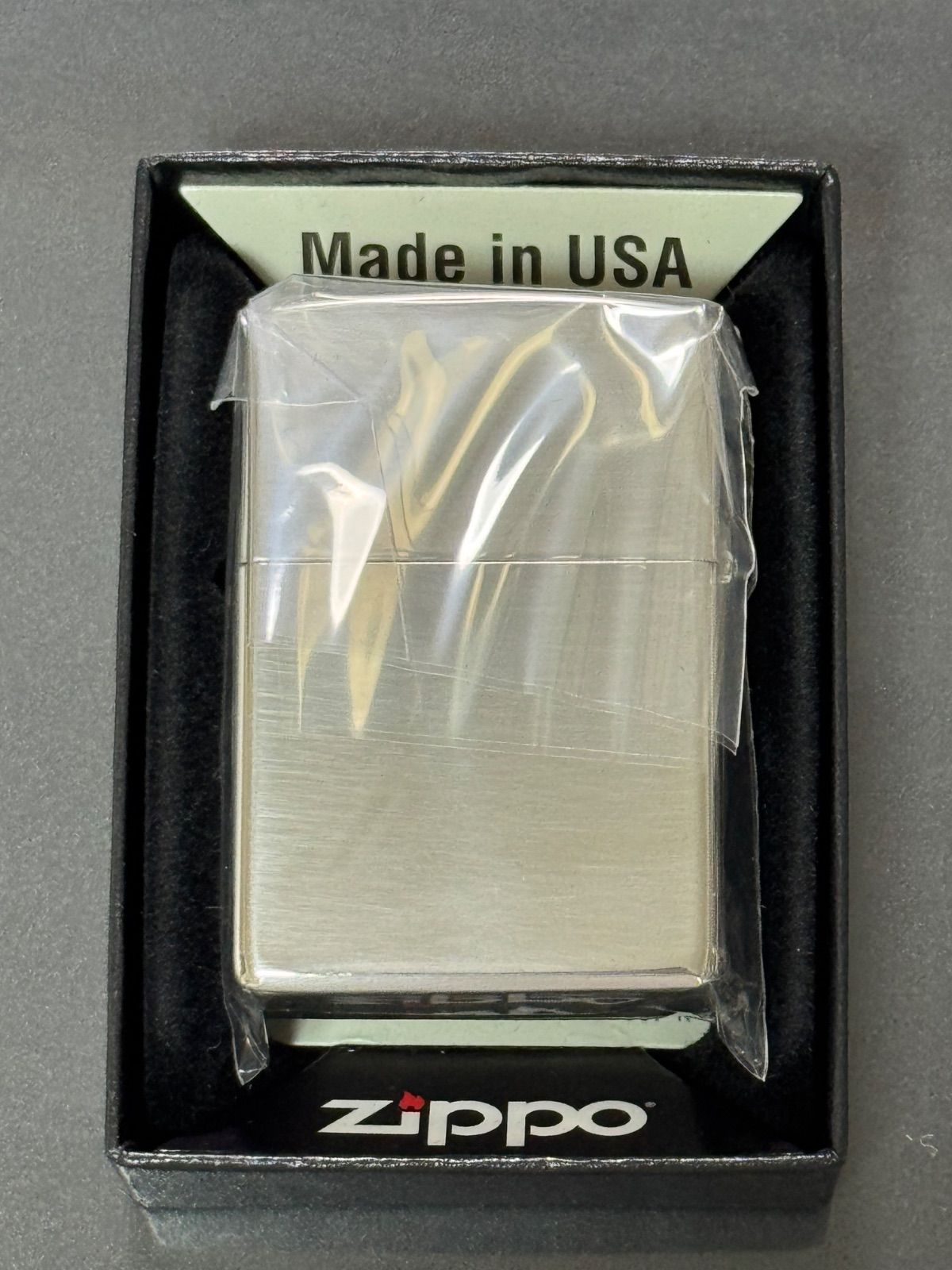 zippo ウィンディ ビックシルエット シルバー ブラック WINDY