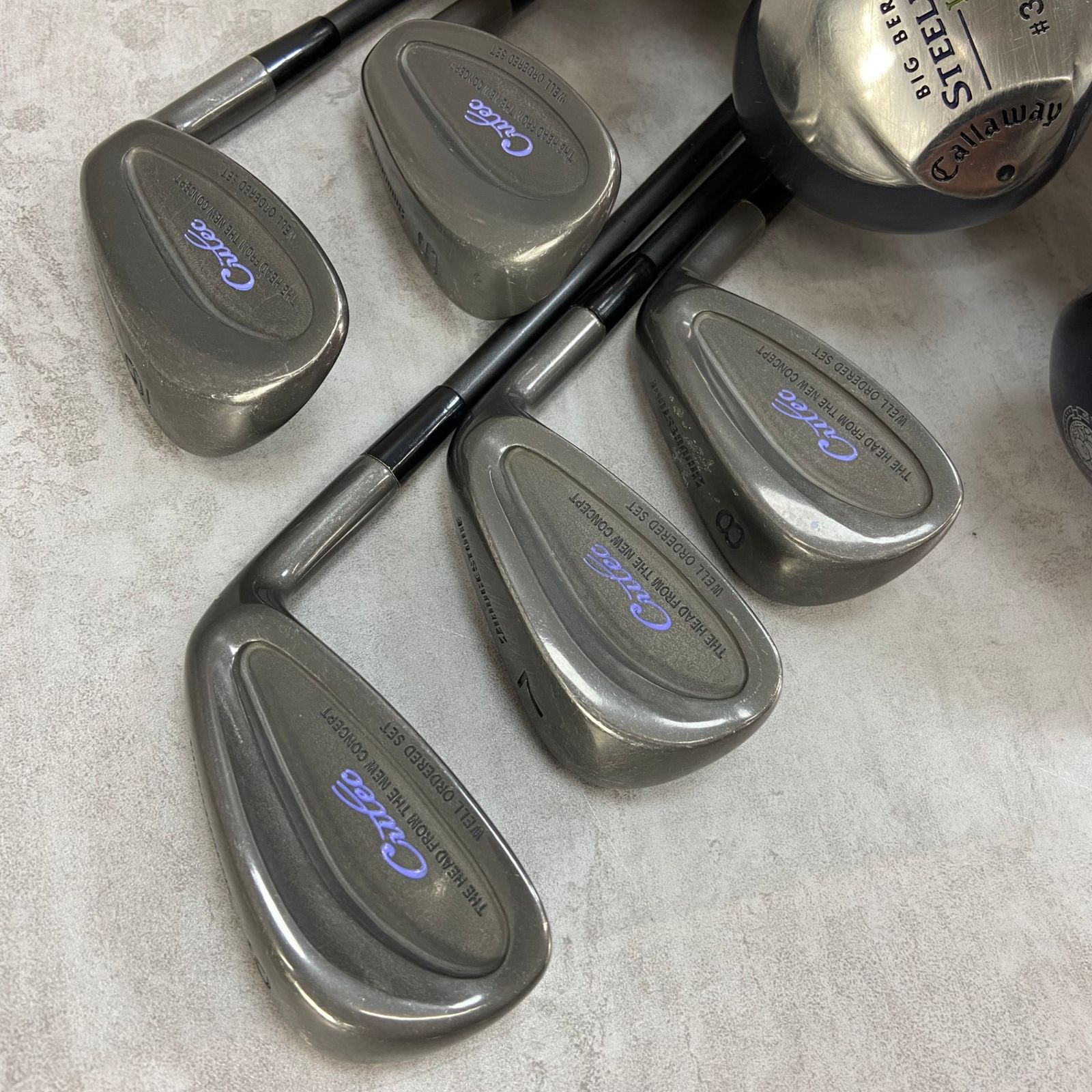 Callaway　キャロウェイ　MIZUNO　ミズノ　　レディースゴルフ9本セット　カーボン　L　右利き用　キャディバッグ 初心者おすすめ　入門用