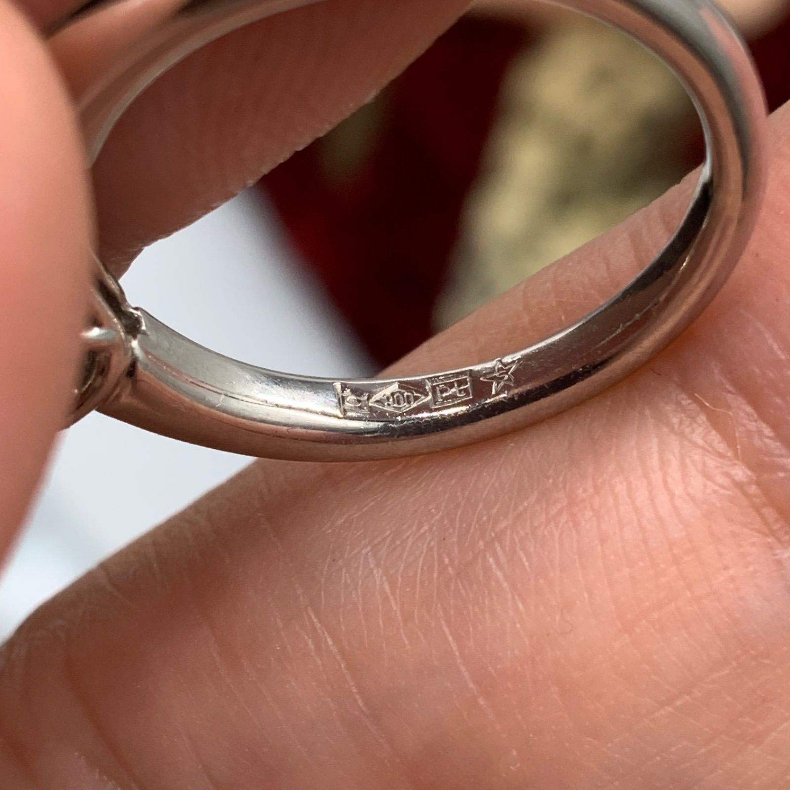 GINZA TANAKA ダイヤモンド リング 3.8g 約8号 pt900 トータル 0.608ct 