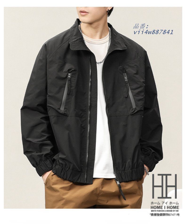 メンズ マウンテン登山服 多ポケット 防風 ハイネック 作業 ライトアウター ワーク 大きい 秋服 秋服 おしゃれ 大きい vii4w887841