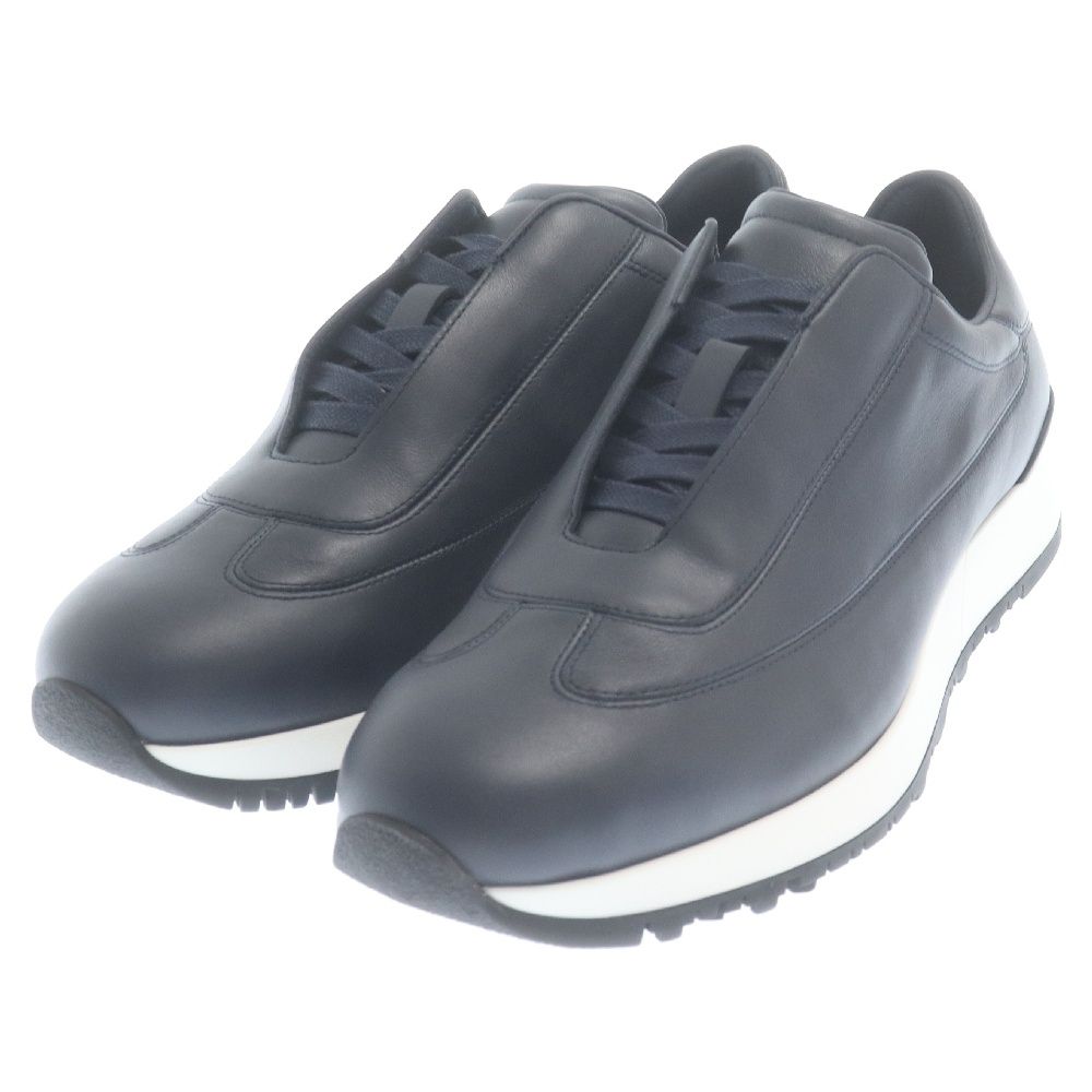 JOHN LOBB (ジョンロブ) 23AW リバーII レザーローカットスニーカー ネイビー 1019