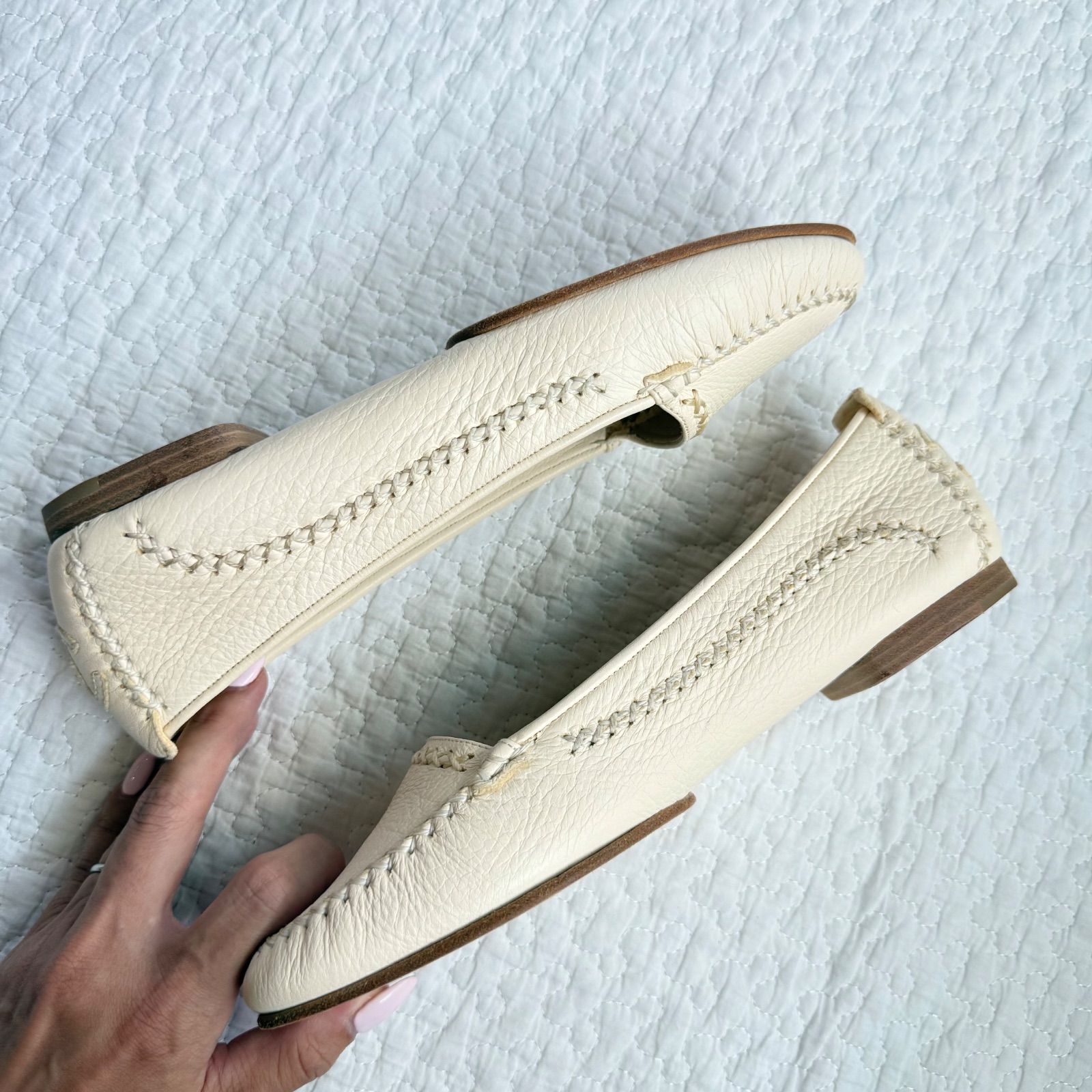 極美品 CHANEL シャネル ココマーク レザーローファー