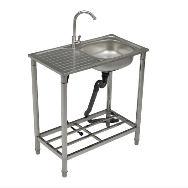 流し台 蛇口付き 水栓付 ステンレス 屋外 シンク 幅広 キッチン 洗い場 屋外シンク 屋外流し台 アルミ流し台 簡易流し台 屋外用 ステンレス流し台 爆買