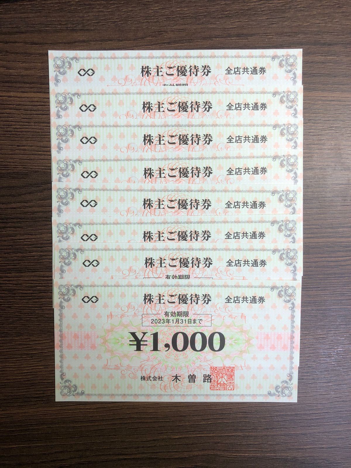 木曽路 株主優待券 8000円分(税込8800円分) - メルカリ