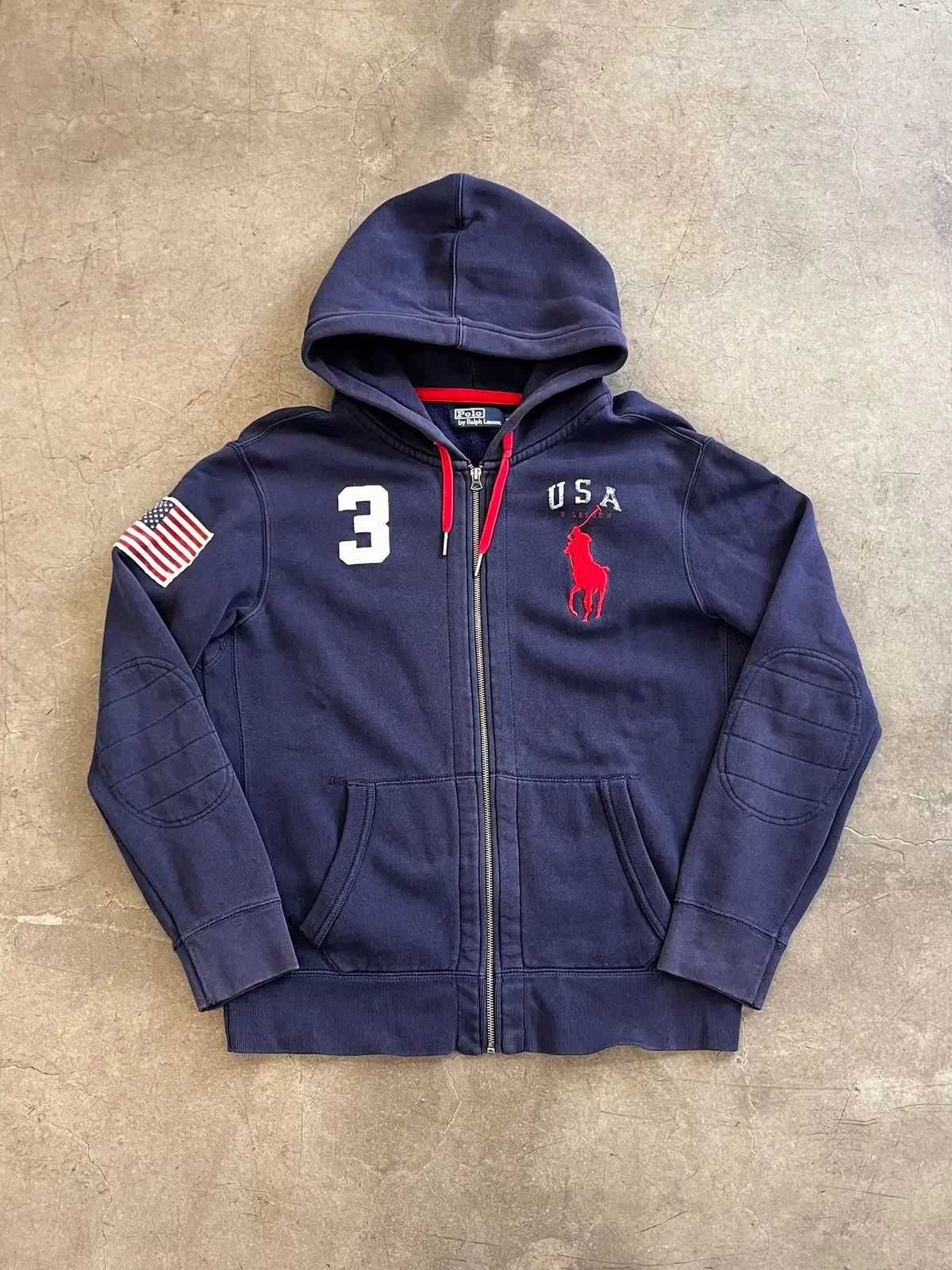 POLO RALPH LAUREN　フード付きパーカー XL　ビッグポニー ポロ Ralph Lauren(ラルフローレン) ビッグ ポニー フード付き ジップ