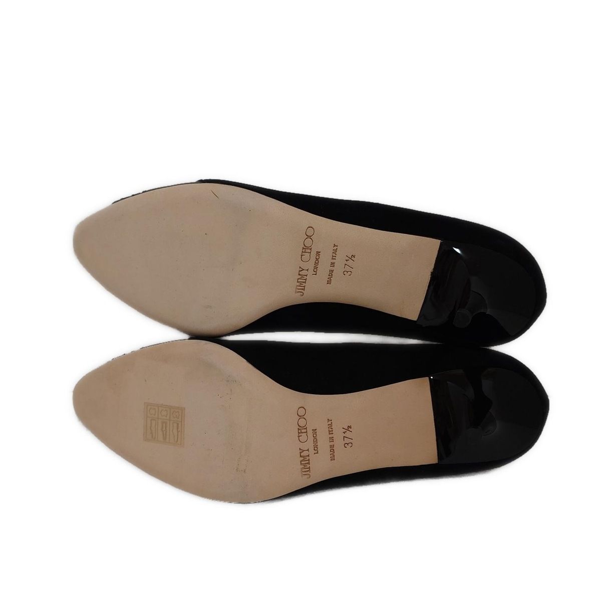 JIMMY CHOO(ジミーチュウ) パンプス 37 1/2 レディース美品 - 黒