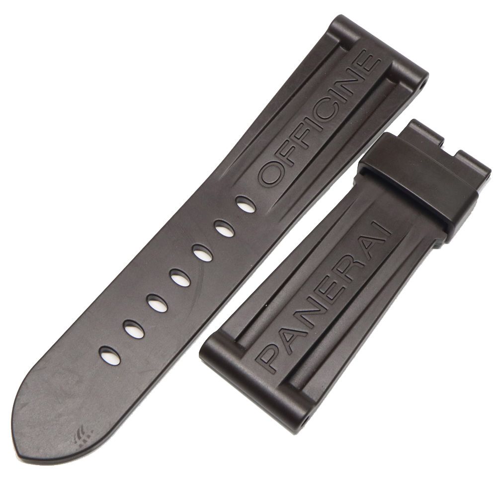 PANERAI純正 ラバーストラップ ブラウン 26mm/22mm PANERAI純正 ラバーストラップ ブラウン 26mm/22mm - 時計 - 時計