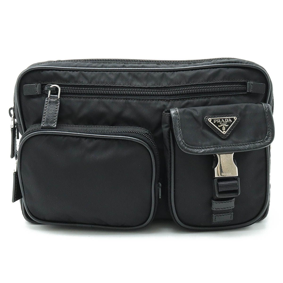 PRADA ボディバッグ プラダ ウエストバッグ ショルダー VA0614 美品 PRADA プラダ ウエストバッグ ウエストポーチ ボディバッグ
