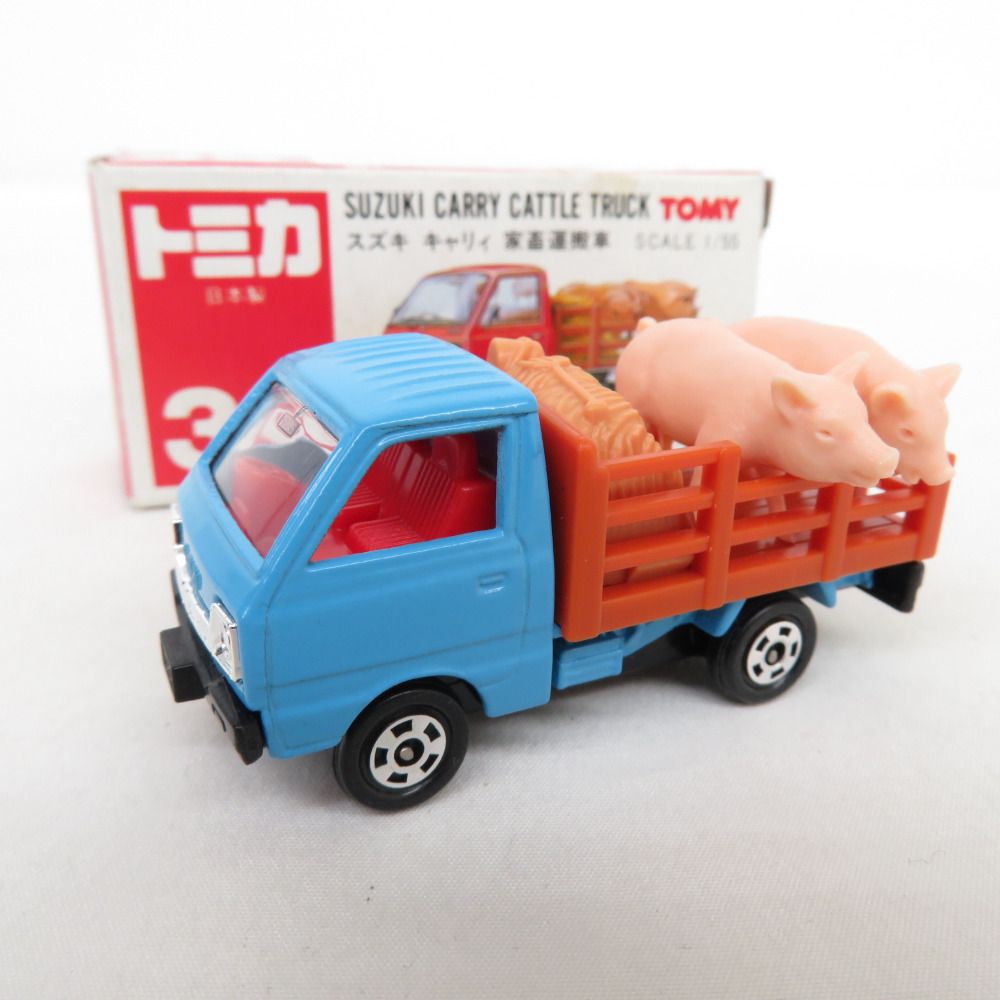 TOMICA (トミカ) NO.39 スズキ キャリィ 家畜運搬車 ブタ2頭付き 1/55