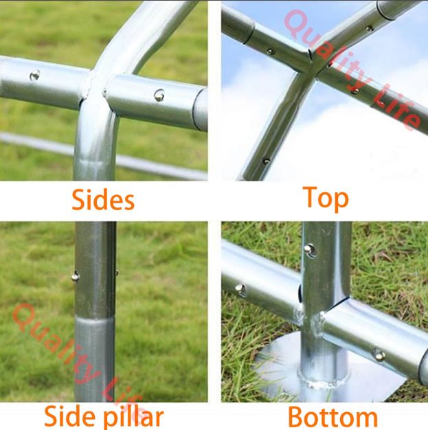 囲い付き金属製鶏小屋