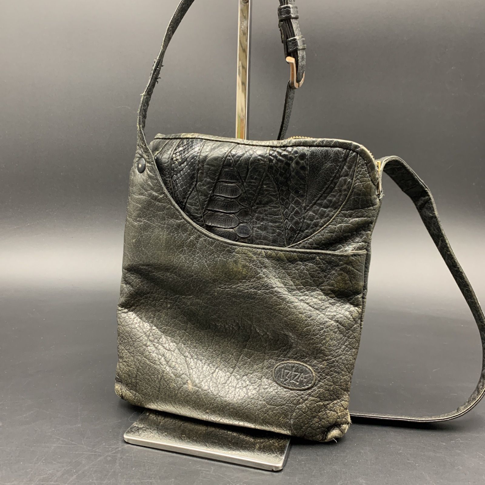 65 IBIZA イビザ パッチワーク レザー ショルダーバッグ レディース 鞄