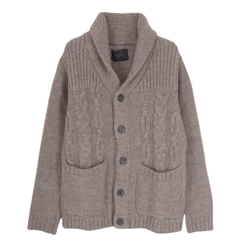 新品,未使用品 LOUNGE LIZARD ショールカラーカーディガン サイズ2 LOUNGE LIZARD ラウンジリザード ショールカラー ウール カーディガン