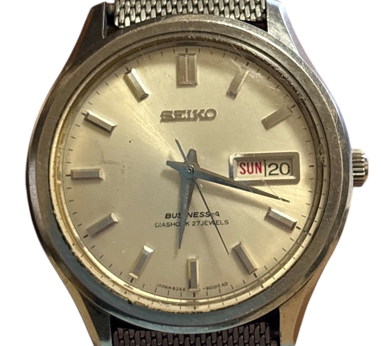 SEIKO セイコー BUSINESS-A ビジネスエース 8346-9000 DIASHOCK 27石