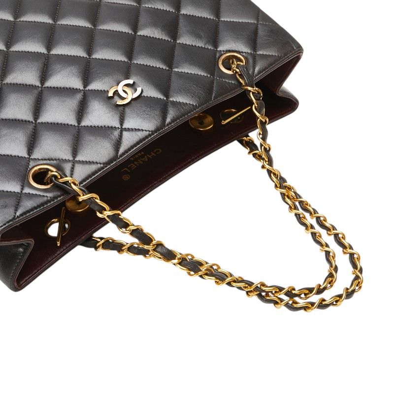 シャネル ラムスキン マトラッセ ココボール 2way トートバッグ CHANEL シャネル マトラッセ ココボール チェーントート トート
