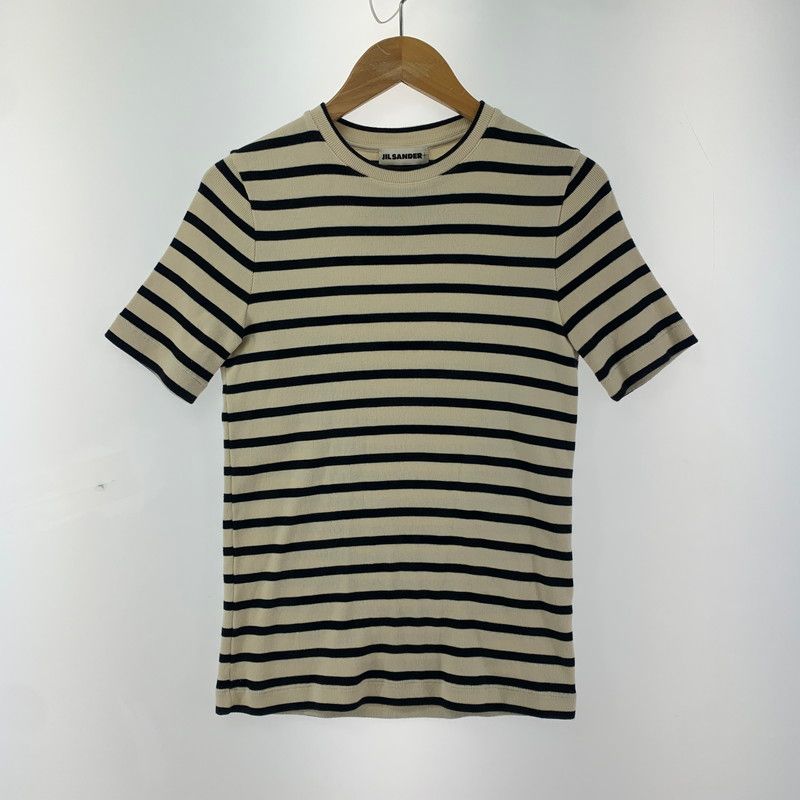 JILSANDER JPUU707536 SS カットソー ジルサンダー サイズ L ホワイト ブラック レディース 168-250426-st-04-fuz